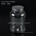 3L Embossed Glass Juice Beverage Jar with Tap / Big Capacity Glass Mason Jar with Scale